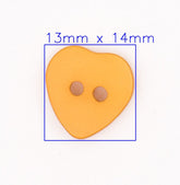 Opgewekte Gele Hart Knoop Knopen KNP00034